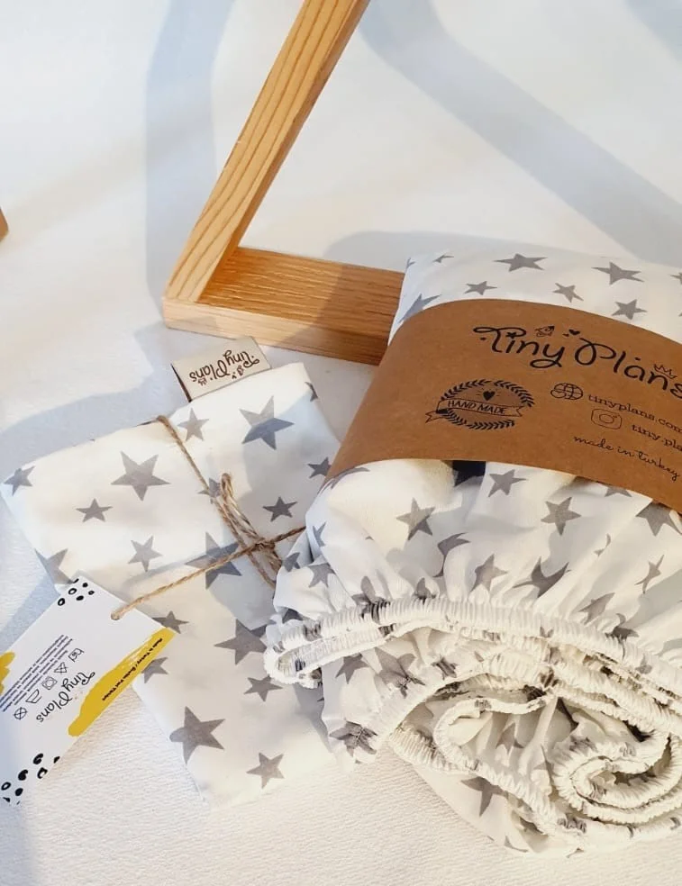 Tiny Plans Elastic Baby & Kids Bedsheet 100% Cotton
