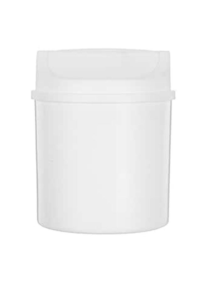 Rotating Lid Mini Trash Can 2L Plastic Desktop Waste Bin For Office Home Bathroom - Image 1