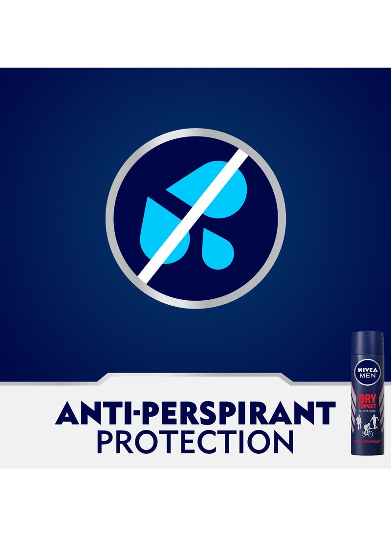 Nivea - Antiperspirant Spray Dry Impact Pack of 3 - Image 1