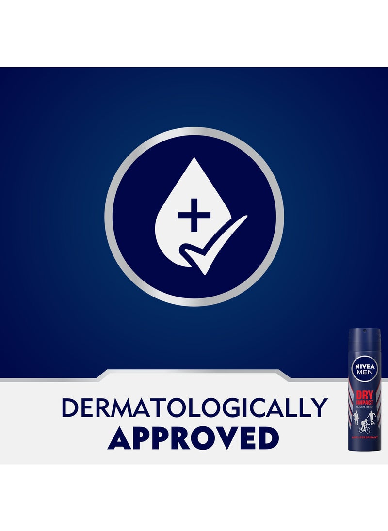 Nivea - Antiperspirant Spray Dry Impact Pack of 3 - Image 1