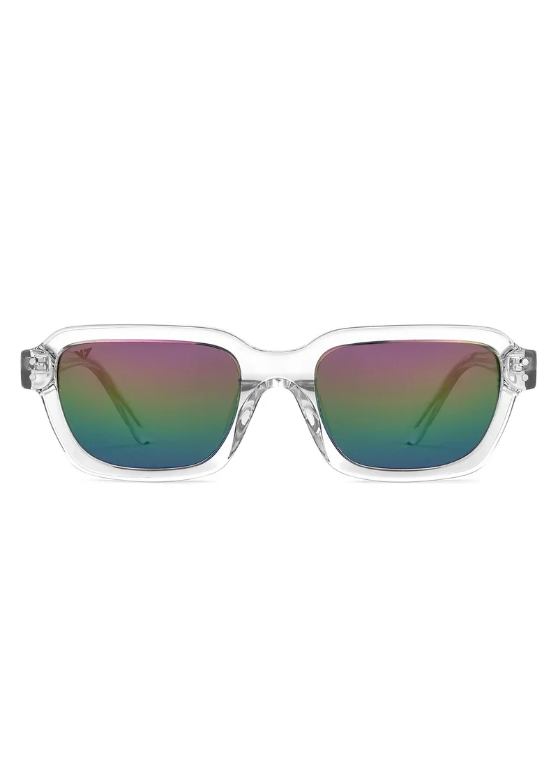 فينسينت تشيس Vincent Chase By Lenskart | Dual Tone Full Rim Square | Branded Latest and Stylish Sunglasses | Polarized and 100% UV Protected | For Men & Women | Small | VC S14843