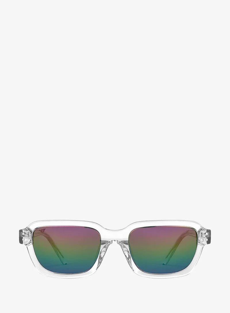 فينسينت تشيس Vincent Chase By Lenskart | Dual Tone Full Rim Square | Branded Latest and Stylish Sunglasses | Polarized and 100% UV Protected | For Men & Women | Small | VC S14843