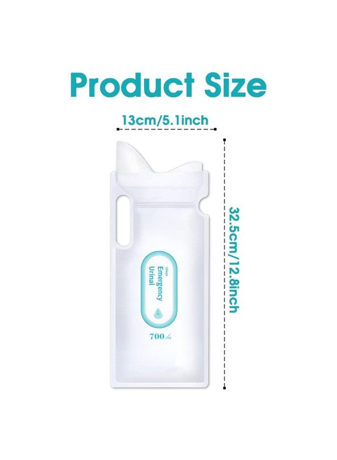 HANNEA® 4pcs Urine Bags for Men Women, 700ml Outdoor Emergency Car Urinal Pee Bag, Gel Vomit Bag for Travel Traffic Jam Children Patient Pregnant - Image 2