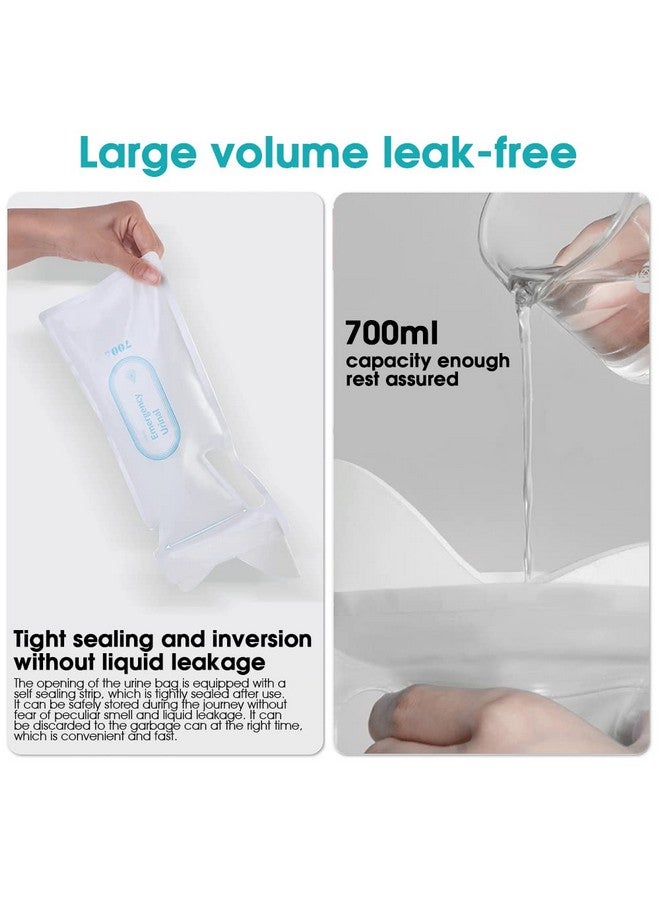 HANNEA® 4pcs Urine Bags for Men Women, 700ml Outdoor Emergency Car Urinal Pee Bag, Gel Vomit Bag for Travel Traffic Jam Children Patient Pregnant - Image 4