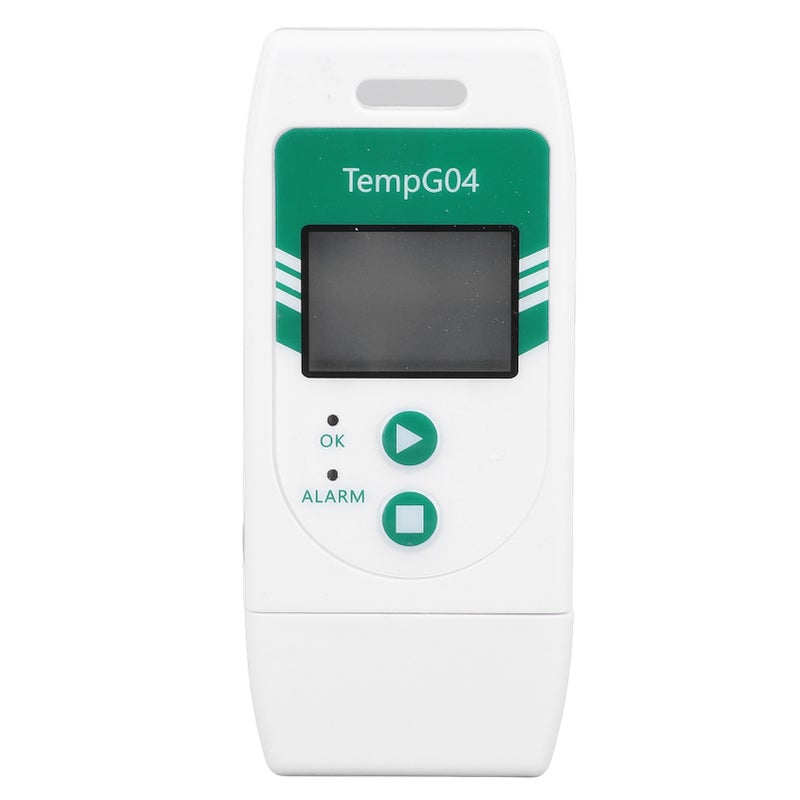 USB Temperature Data Logger Recorder with PDF CSV Reports 32000 Points High Accuracy for Food Vegetable Cold Chain Transportation Over Temp Alarm - Image 1