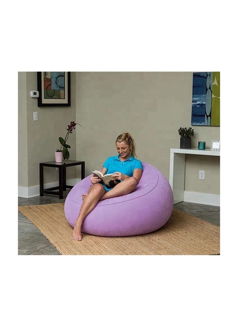 Generic - Bean Bag Chair Enjoy comfortable seating and supports that smoothly support your body Available in purple color TR - Image 1