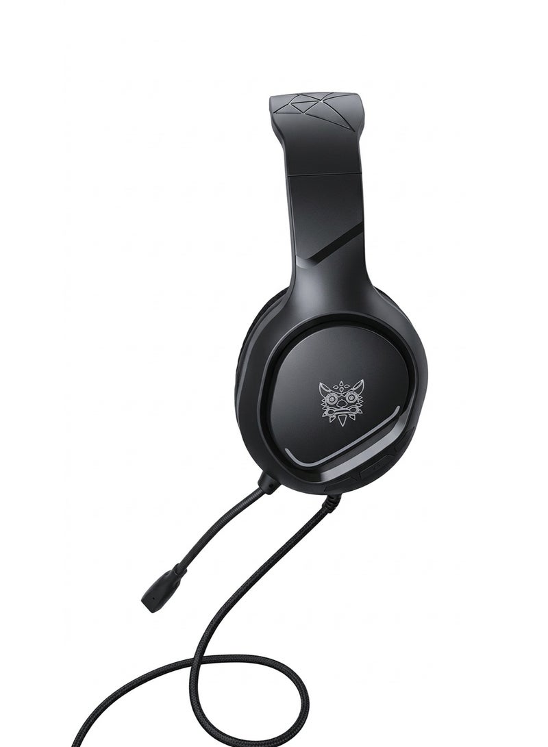 Onikuma X31 Wired RGB Gaming Headset – 50mm Driver, Noise-Cancelling Mic, 3.5mm & USB – Black - Image 1
