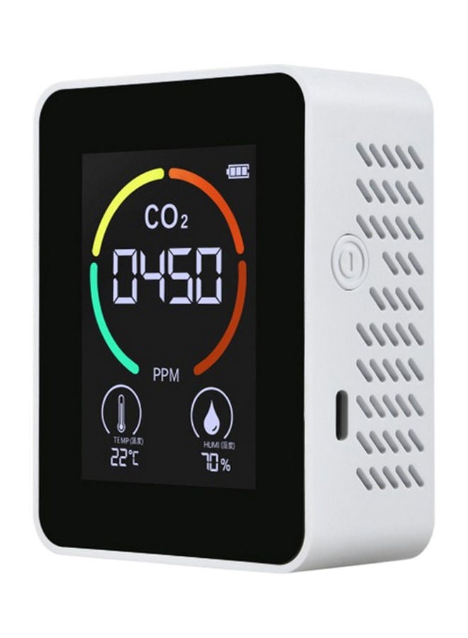 NIBEMINENT Carbon Dioxide Detector White/Black  - Image 1