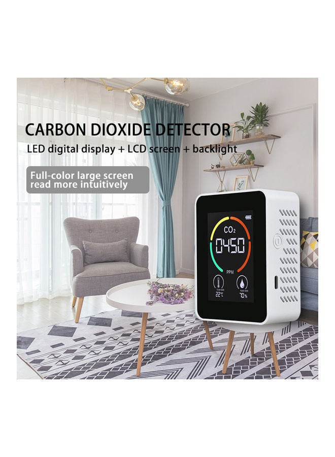 NIBEMINENT Carbon Dioxide Detector White/Black  - Image 3
