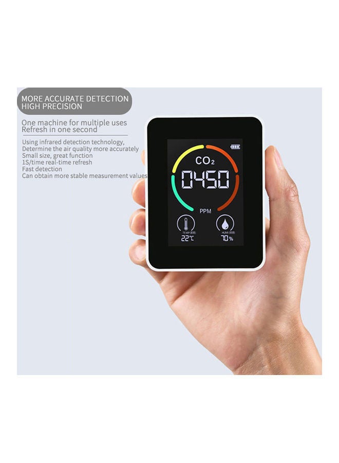 NIBEMINENT Carbon Dioxide Detector White/Black  - Image 4