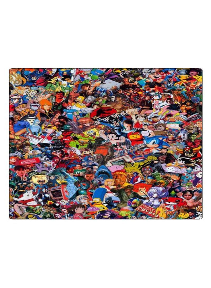 Printed Anti-Slip Gaming Mouse Pad Multicolour