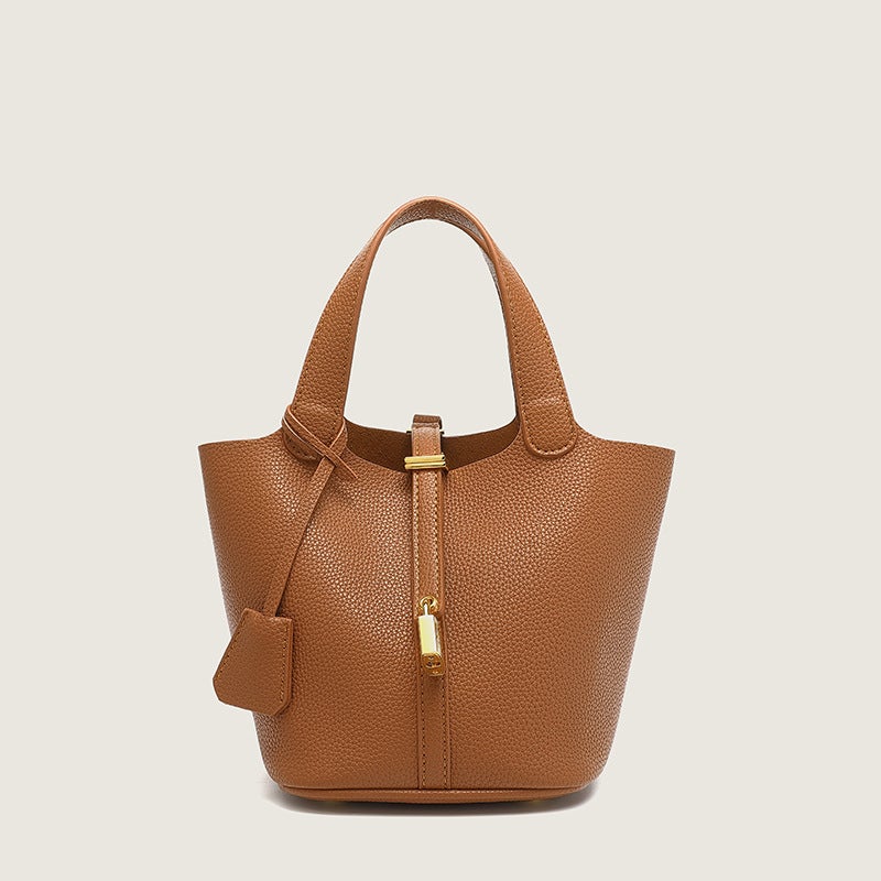 Guangzhou Women's Bag 2025 New Autumn/Winter Bucket Bag with Lychee  Pattern - Image 5