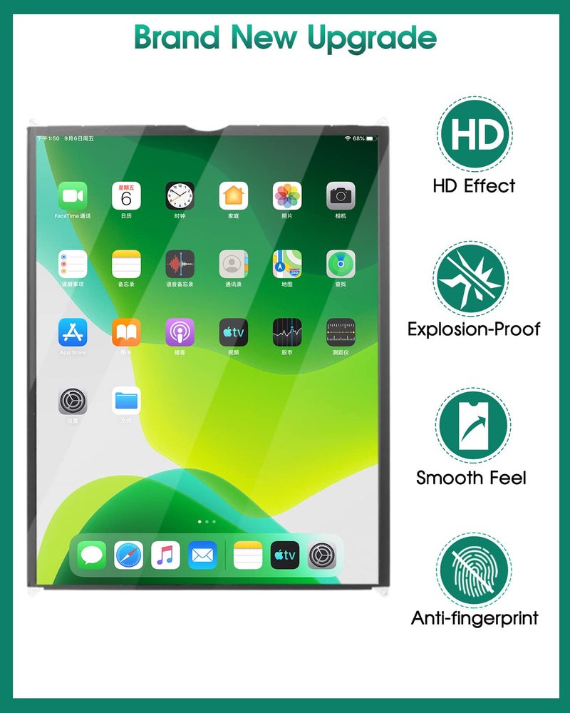 SRJTEK for iPad air 1 1st Screen Replacement for iPad 5 5th Gen A1474, A1475, A1476 LCD for iPad 9.7 2017 5th A1823 A1822 LCD for iPad 9.7 2018 6th Gen A1954 A1893 Display (No Touch Screen,Only LCD) - Image 4