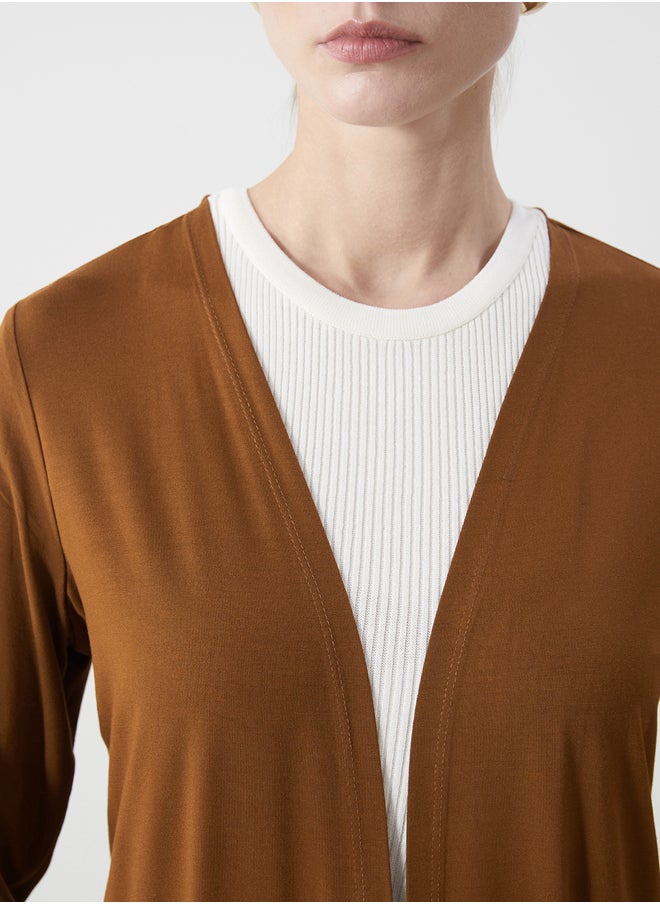 LC WAIKIKI Plain Women's Combed Cotton Cardigan  - Image 3