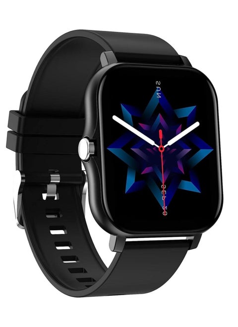 Smartwatch for Men and Women, 1.69" Screen with Heart Rate Monitor, Oximeter (SpO2), Pedometer, Sleep Monitor, IP68 Waterproof Smart Watch for Android and iOS (Black)