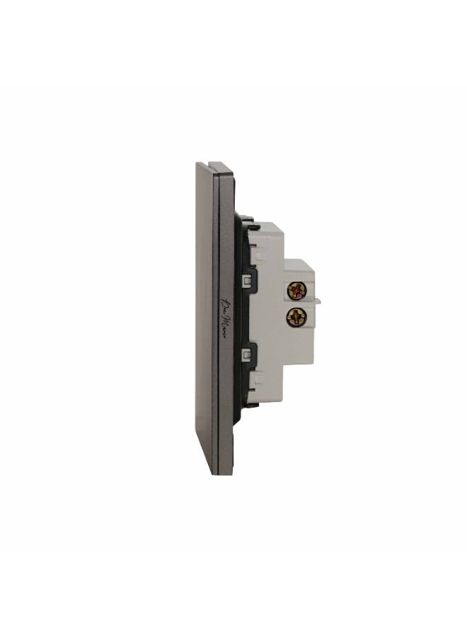 Donmarco 1 Gang 2 Way Switch – 10A 250V - Ultra Thin Premium Plastic Material, Modern & Durable, Fire-Resistant Electric Switch, 15-Year Warranty, Wall Switch for Home and Office (Matt Grey) - Image 3