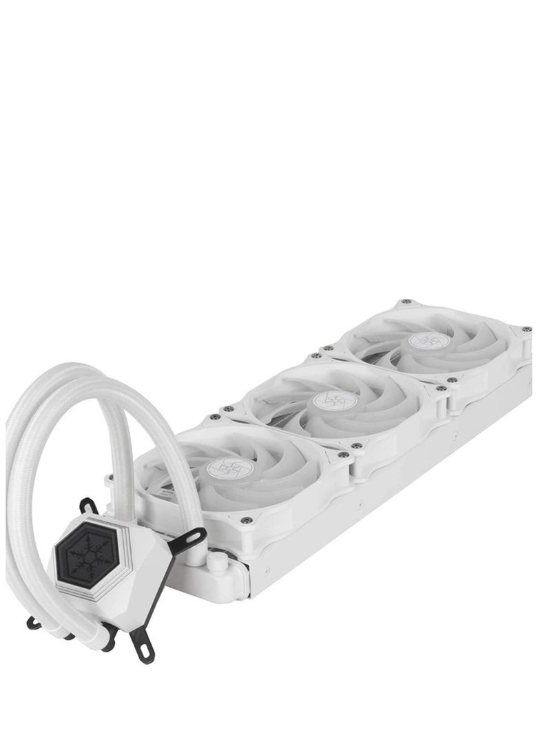 SilverStone Technology SilverStone Technology PF360W-ARGB, White, PermaFrost, AIO, 360mm, PWM, ARGB, Intel/AMD | SST-PF360W-ARGB  - Image 3