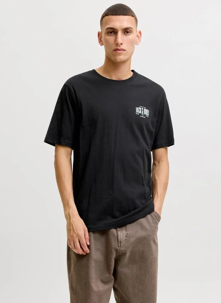 JACK & JONES Casual Regular Fit Crew Neck T-Shirt