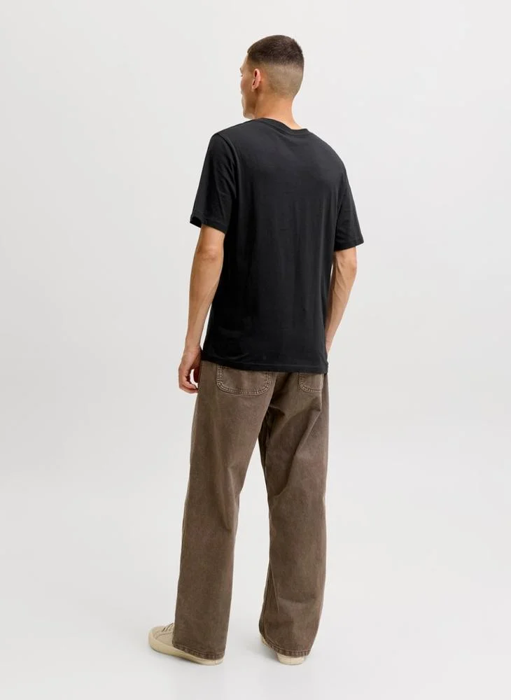 JACK & JONES Casual Regular Fit Crew Neck T-Shirt