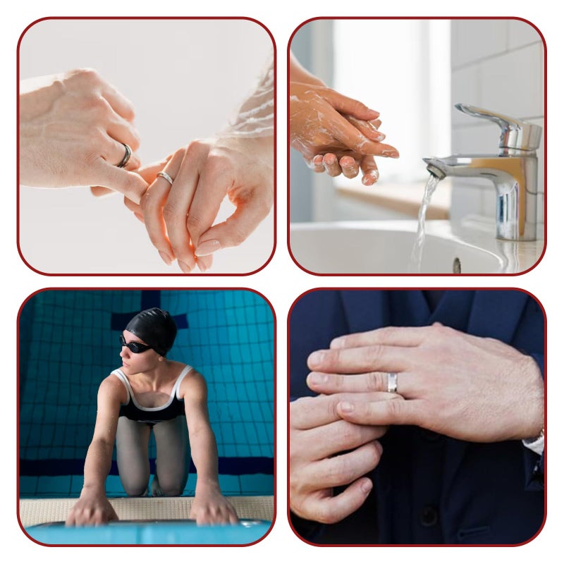 ElevateTech 14 Sizes Ring Sizer Adjuster for Loose Rings, Guards, Spacers & Tighteners Silicone Ring Guards Invisible Rings Spacers Fitter Insert & SpiralRing Resizer for Women and Men - Image 4