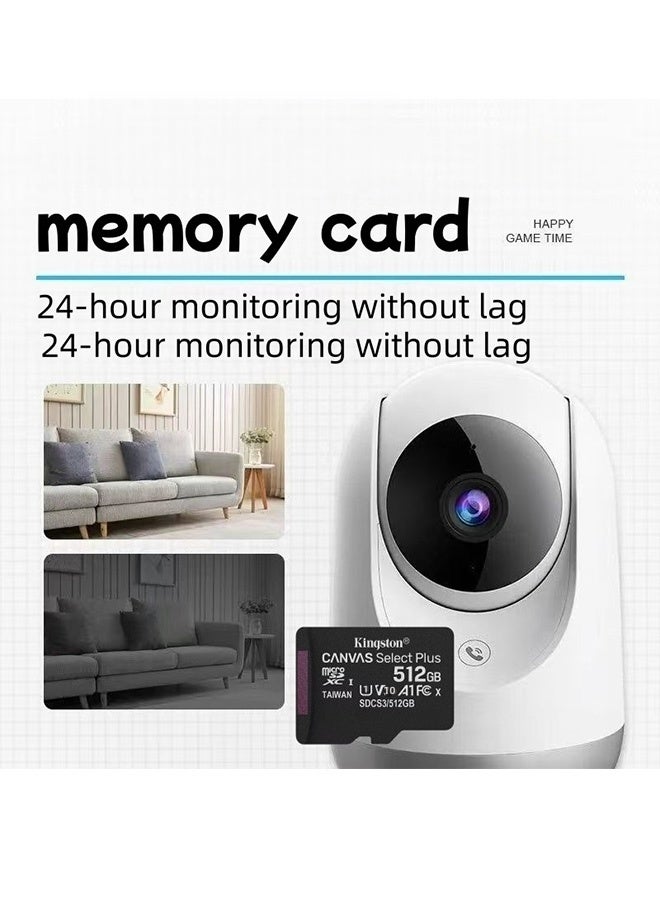 Kingston Grey بطاقة microSD من كينغستون طراز Canvas Select Plus سعة 512 جيجابايت، بطاقة ذاكرة عالية السرعة للهواتف الذكية وكاميرات السيارة وكاميرات الحركة - Image 3