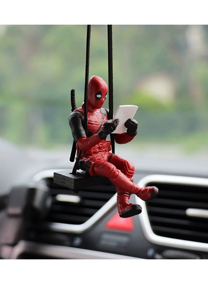 KIIUMI Little Cheap Deadpool Car Decoration Accessories Car Mirror Suspension Accessories - Image 2