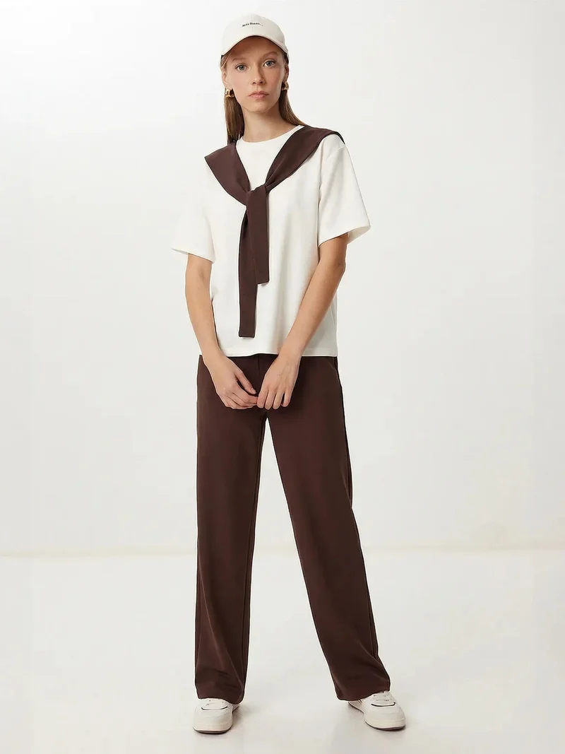 السعادة في إسطنبول ISTANBUL Color Blocked Crew Neck Two-Piece Co-ord Set