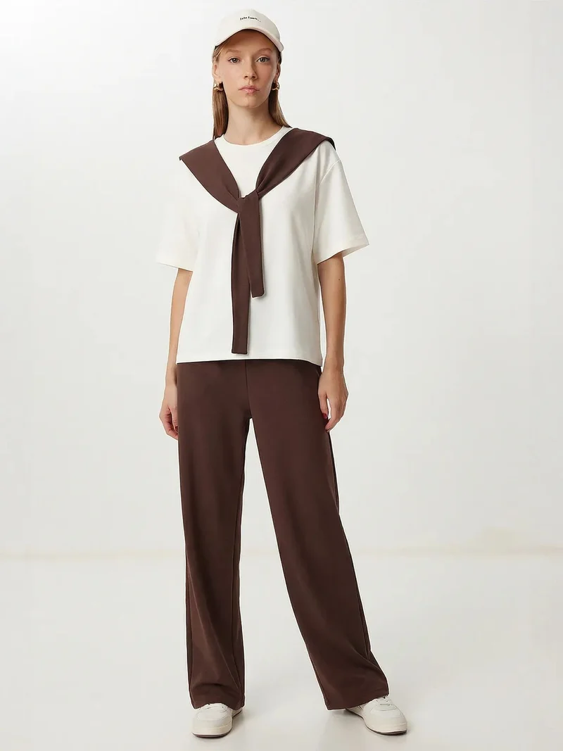 السعادة في إسطنبول ISTANBUL Color Blocked Crew Neck Two-Piece Co-ord Set