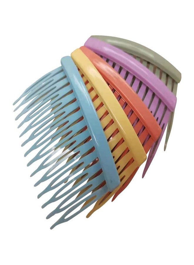 GSHLLO Plastic Hair Side Combs Cute Hair Comb Claws Colorful Hair Comb Clips Wide Teeth Hair Slide Comb Kawaii Hair Accessories for Women Girls A 20 Pcs - Image 1