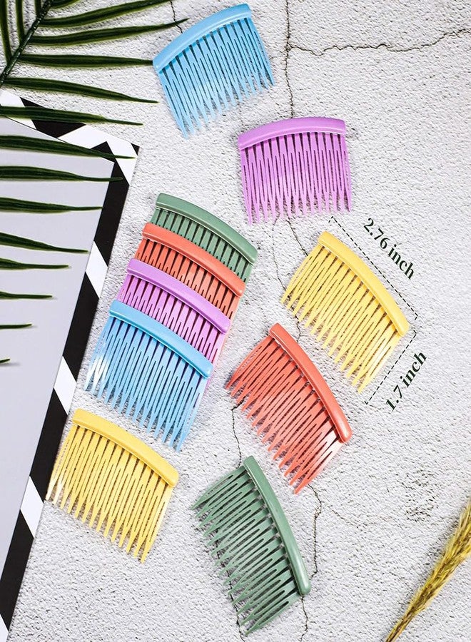 GSHLLO Plastic Hair Side Combs Cute Hair Comb Claws Colorful Hair Comb Clips Wide Teeth Hair Slide Comb Kawaii Hair Accessories for Women Girls A 20 Pcs - Image 2