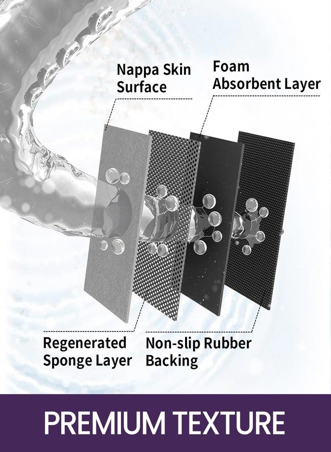 DEXI Bathroom Mat Ultra Thin, Non Slip Bath Rug for Shower Floor, Absorbent Quick Dry Marble Bathmats Low Profile, 16x24, Turquoise Green - Image 5