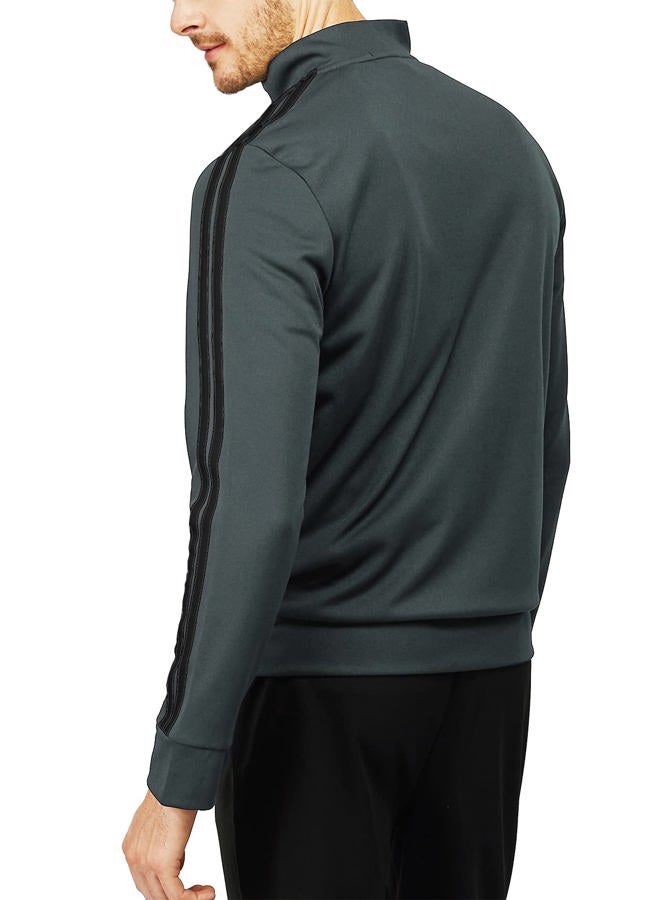 H2H Mens Active Slim Fit Track Lightweight Jacket Zip-up Long Sleeve, Cmoja0103-charcoal, S - Image 5