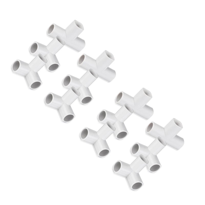 12 pcs Game Fence Accessories Three-Way Connectors Pipe Fitting Connector Replacement Corner Adapter Pipe Fittings Triangle and T-shaped Connectors - Image 3