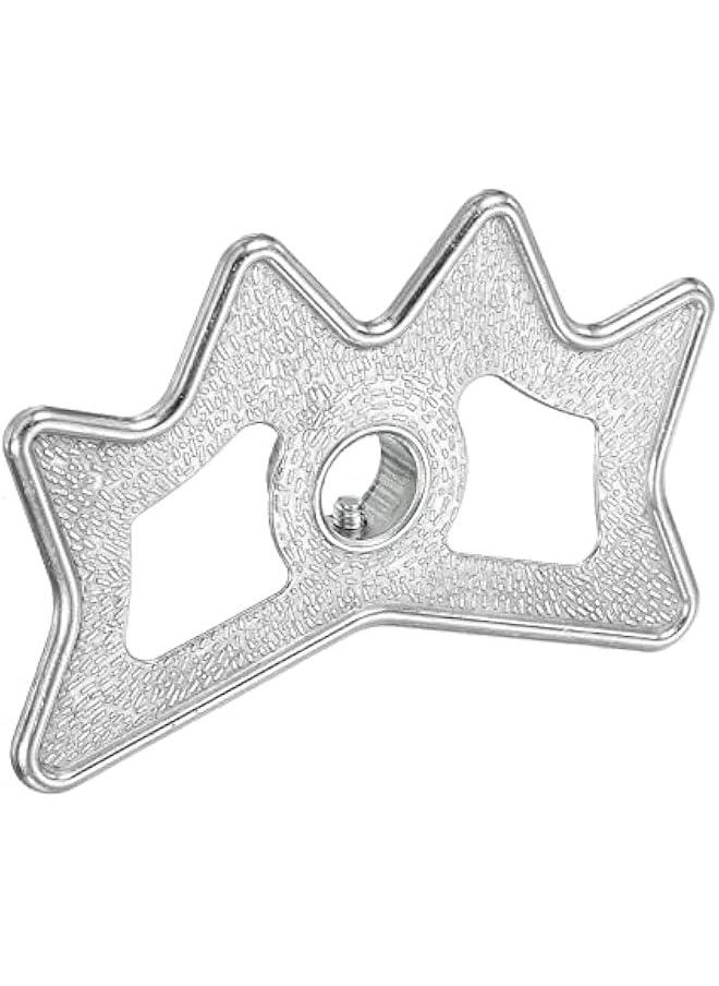 Generic Aluminum Billiard Bridge Head for Pool Table Cue Stick Plug-in Accessory in Silver Tone  - Image 1