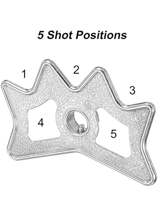 Aluminum Billiard Bridge Head for Pool Table Cue Stick Plug-in Accessory in Silver Tone