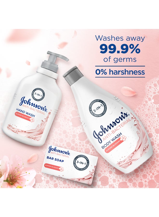 Johnson's Hand Wash Anti Bacterial Almond Blossom 300ml - Image 2