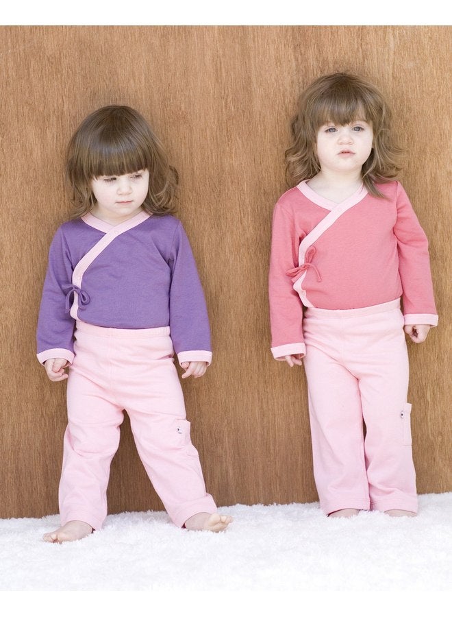 Babysoy Kimono Bodysuit (Baby) - Pink Lemonade-6-12 Months - Image 3