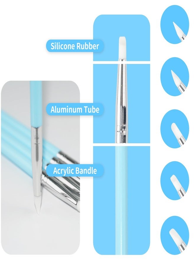 HSYMQ 10 Pieces Silicone Clay Tools for Sculpting Clay Modeling, Resin Stippling, Nail Dotting Tools for Painting - Image 2