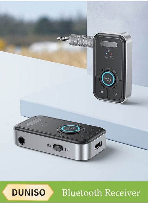Bluetooth Receiver,Bluetooth 5.3 Car Adapter,Audio Receiver,Two Modes，Plug and Play，Apply to Suitable For TV,Laptop, Desktop Computer,  Headphones, Mobile Phone，Speaker，57*33*13.5mm