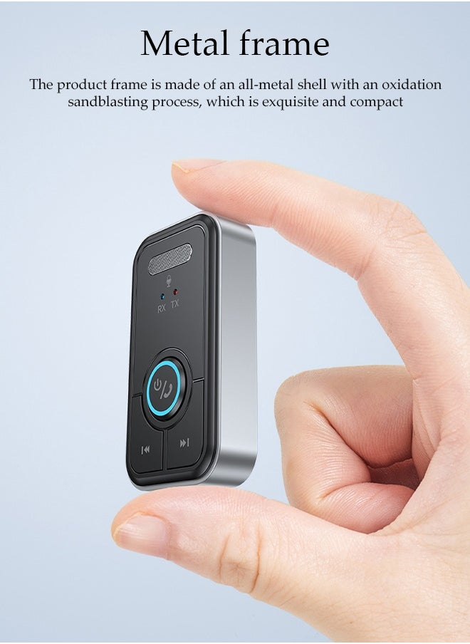 DUNISO - Bluetooth Receiver,Bluetooth 5.3 Car Adapter,Audio Receiver,Two Modes，Plug and Play，Apply to Suitable For TV,Laptop, Desktop Computer,  Headphones, Mobile Phone，Speaker，57*33*13.5mm - Image 1