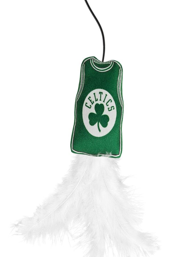 Pets First NBA Boston Celtics Team Jersey Wand with CAT NIP, Cat Toy Jersey Shaped Plush Teaser Toy for Cats & Kittens - Interactive Pet Toy for Play & Exercise - Image 5