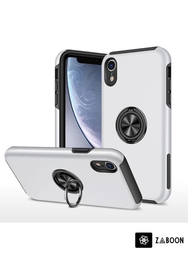 Zaboon Protective Case Cover For iPhone XR Magnetic Ring Kickstand Shockproof - Image 1