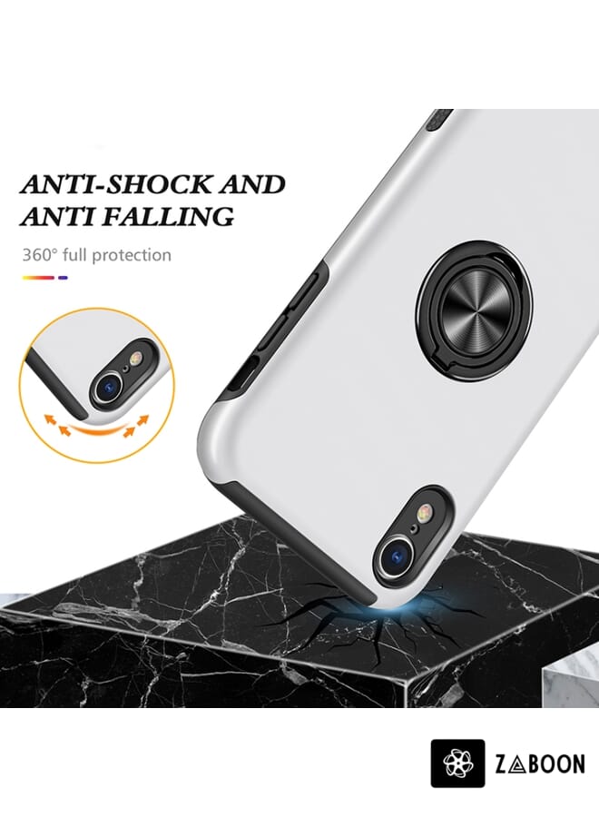 Zaboon Protective Case Cover For iPhone XR Magnetic Ring Kickstand Shockproof - Image 3