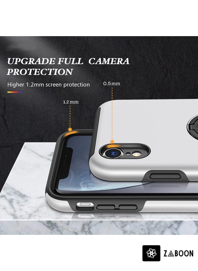 Zaboon Protective Case Cover For iPhone XR Magnetic Ring Kickstand Shockproof - Image 5