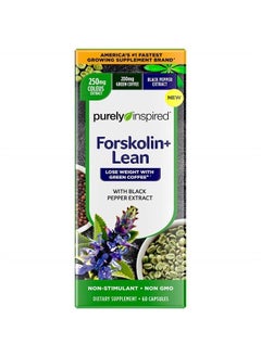 Forskolin for Weight Loss, Purely Inspired Forskolin + Lean, Lose Weight with Green Coffee Bean Extract, Weight Loss Pills for Women & Men, Weightloss Essentials, Non-Stimulant, 60 Count
