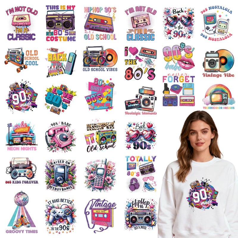Shejdgart Dtf Transfers Ready to Press - 20 Pcs Galentines Day Iron on Patches for T-Shirts, Valentines Bestie Iron on Stickers Heat Transfer Vinyl Decals for DIY Fabric Clothes Decor - Image 1