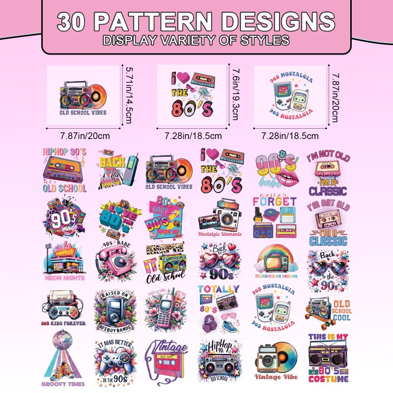 Shejdgart Dtf Transfers Ready to Press - 20 Pcs Galentines Day Iron on Patches for T-Shirts, Valentines Bestie Iron on Stickers Heat Transfer Vinyl Decals for DIY Fabric Clothes Decor - Image 2