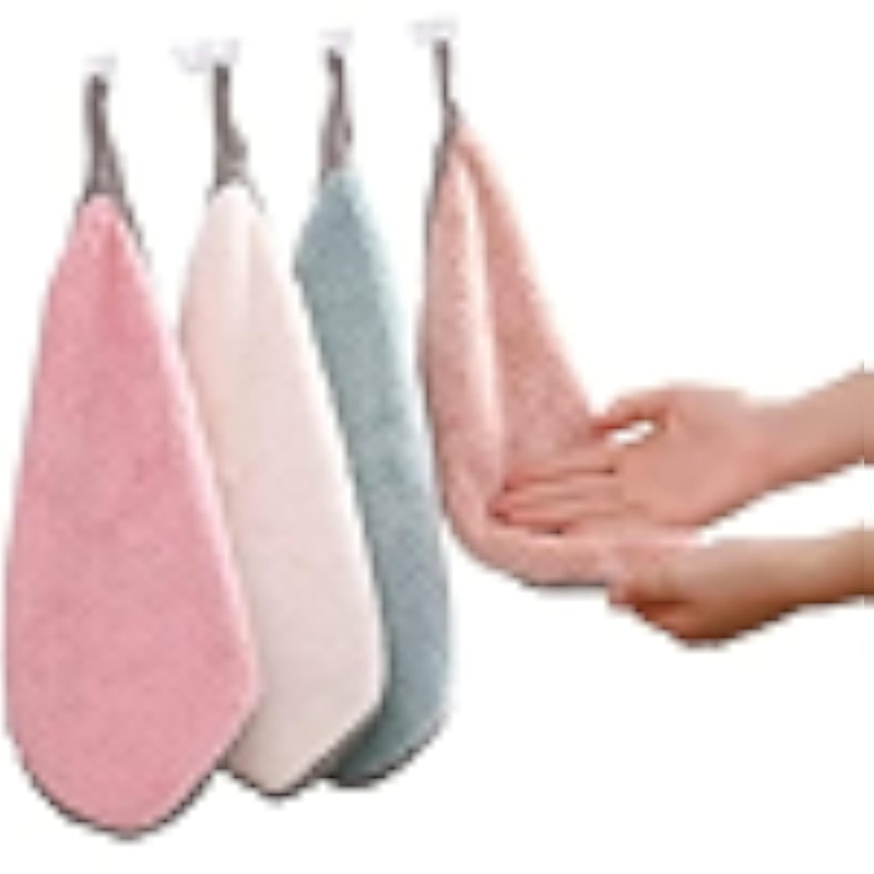 4 pcs Super Absorbent Microfiber Reusable Cleaning Cloth Towel, Kitchen daily dish towel, dish cloth, kitchen rag, non-stick oil, thickened table cleaning cloth
