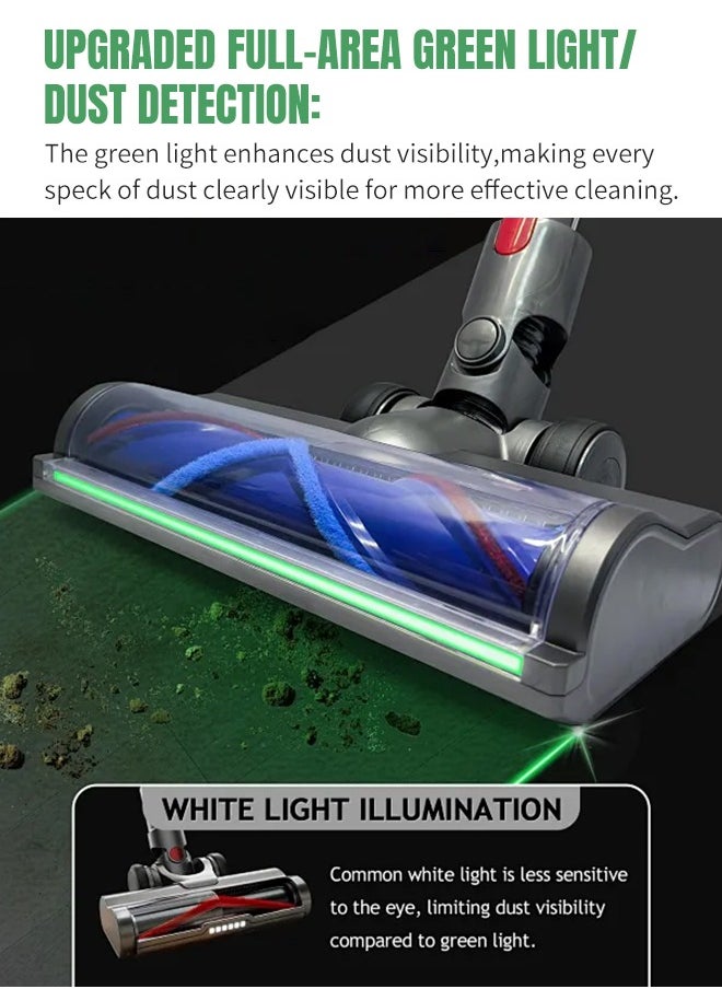 APEX Vacuum Cleaner Accessories, Hardwood Floor Cleaning Head with LED Lights and Bristle Roller  - Image 4