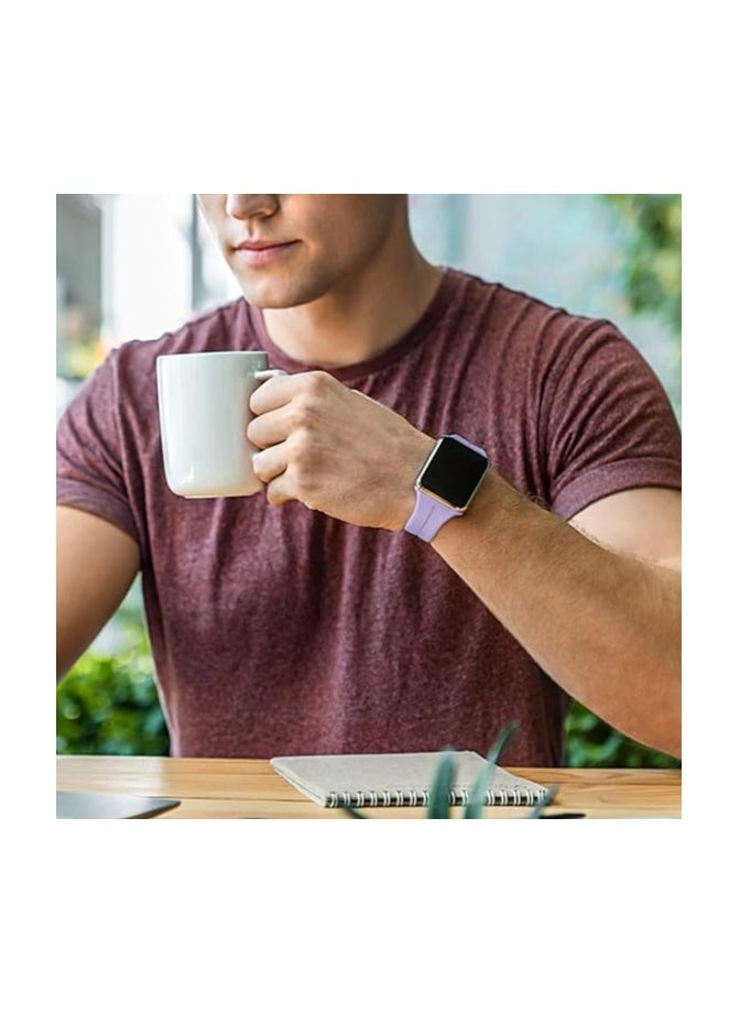Generic - Magnetic Band for Apple Watch Ultra 49mm 45mm 44mm 42mm, Soft Silicone Sport Strap Men Women Compatible with iWatch Series 8/7/6/5/4/3/2/1/Ultra - Image 1